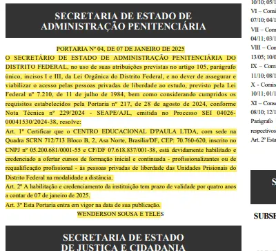 credenciamento DF